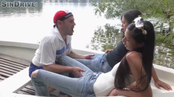 Threesome's Hardcore Outdoor Orgy Screencap 43 on sinx.preview.netperv.com