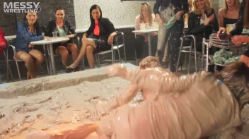 Muddy Wrestling: Sloppy Stewardess Showdown Screencap 24 on sinx.preview.netperv.com