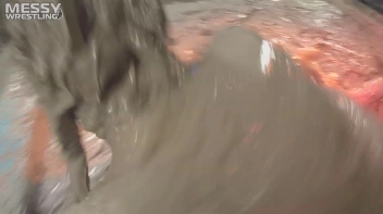 Muddy Wrestling: Sloppy Stewardess Showdown Screencap 76 on sinx.preview.netperv.com