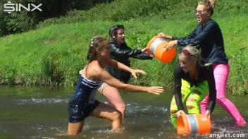 Fun Fueled Water Fight Heads To The River Screencap 30 on sinx.preview.netperv.com