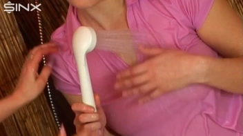 Blonde Soaks Clothed Brunette With Shower Screencap 63 on sinx.preview.netperv.com