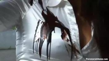 Motorcycle Chick Doesn't Just Wash Her Bike Screencap 13 on sinx.preview.netperv.com