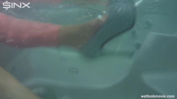 Playful Brunette's Solo Hot Tub Fun Screencap 47 on sinx.preview.netperv.com