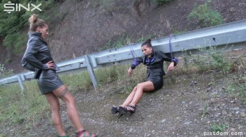 Brunette Babe Left Ballgagged And Covered In Piss Screencap 2 on sinx.preview.netperv.com