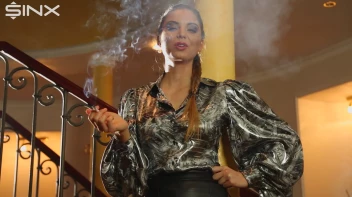 Beautiful Brunette Smiles While Enjoying A Cigarette Screencap 19 on sinx.preview.netperv.com