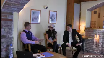 Very Hands On Piss Interview Screencap 2 on sinx.preview.netperv.com