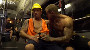 Stud Pays Builder For Gay Sex On The Bus Screencap 18 on sinx.preview.netperv.com