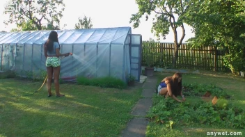 Best Friends Water Fight When Gardening Screencap 2 on sinx.preview.netperv.com