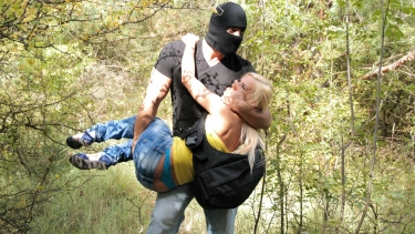 Latest deal - Blonde Hottie Tied Up Outdoors By Masked Man