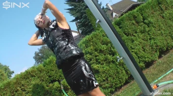 Clothed Hair Washing In Outdoor Shower Screencap 20 on sinx.preview.netperv.com