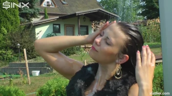 Clothed Hair Washing In Outdoor Shower Screencap 44 on sinx.preview.netperv.com