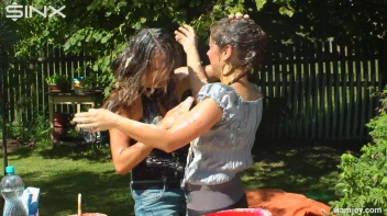 Brunette Hotties Compete In Messy Food Fight Screencap 32 on sinx.preview.netperv.com