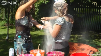 Brunette Hotties Compete In Messy Food Fight Screencap 37 on sinx.preview.netperv.com