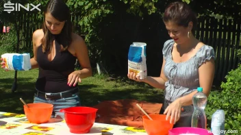 Brunette Hotties Compete In Messy Food Fight Screencap 4 on sinx.preview.netperv.com