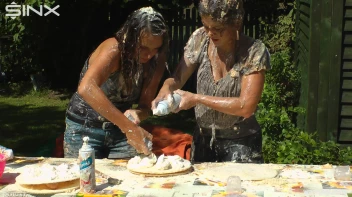 Brunette Hotties Compete In Messy Food Fight Screencap 57 on sinx.preview.netperv.com