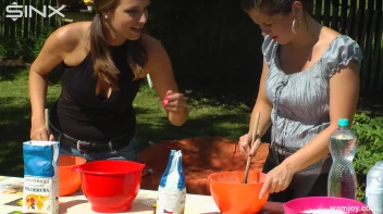 Brunette Hotties Compete In Messy Food Fight Screencap 8 on sinx.preview.netperv.com