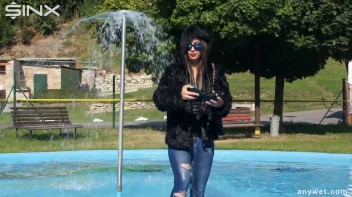 Raven Haired Hottie Soaks Herself At Waterpark Screencap 13 on sinx.preview.netperv.com