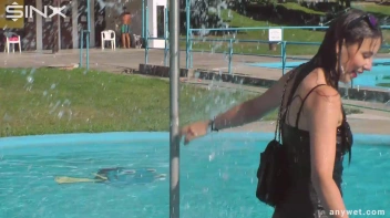 Raven Haired Hottie Soaks Herself At Waterpark Screencap 43 on sinx.preview.netperv.com