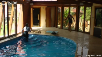 Twins Enjoy A Fully Clothed Splash In The Pool Screencap 46 on sinx.preview.netperv.com