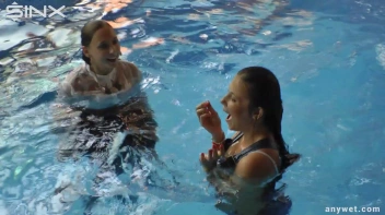 Twins Enjoy A Fully Clothed Splash In The Pool Screencap 64 on sinx.preview.netperv.com