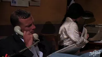 Sexy Secretary Gobbles His Manhood Screencap 1 on sinx.preview.netperv.com