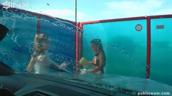 Playful Twins Get Drenched While Washing Car Screencap 18 on sinx.preview.netperv.com