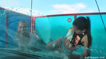 Playful Twins Get Drenched While Washing Car Screencap 22 on sinx.preview.netperv.com