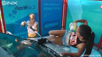 Playful Twins Get Drenched While Washing Car Screencap 27 on sinx.preview.netperv.com