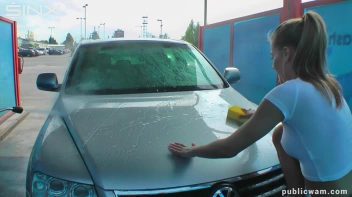 Playful Twins Get Drenched While Washing Car Screencap 7 on sinx.preview.netperv.com