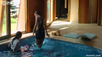 Twins Enjoy A Fully Clothed Splash In The Pool Screencap 37 on sinx.preview.netperv.com