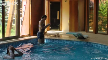 Twins Enjoy A Fully Clothed Splash In The Pool Screencap 39 on sinx.preview.netperv.com