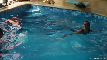 Twins Enjoy A Fully Clothed Splash In The Pool Screencap 49 on sinx.preview.netperv.com