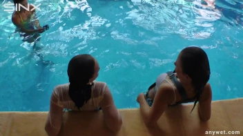 Twins Enjoy A Fully Clothed Splash In The Pool Screencap 54 on sinx.preview.netperv.com