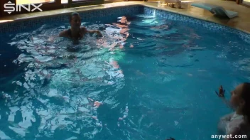 Twins Enjoy A Fully Clothed Splash In The Pool Screencap 56 on sinx.preview.netperv.com