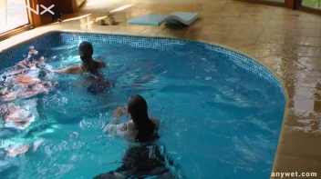 Twins Enjoy A Fully Clothed Splash In The Pool Screencap 69 on sinx.preview.netperv.com