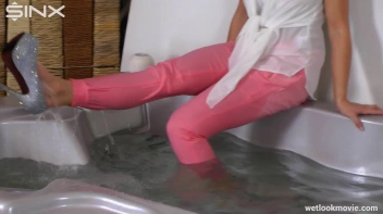 Playful Brunette's Solo Hot Tub Fun Screencap 35 on sinx.preview.netperv.com