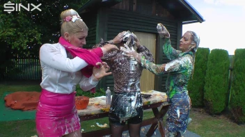 Messy Outdoor Food Fight For Glamour Babes Screencap 40 on sinx.preview.netperv.com