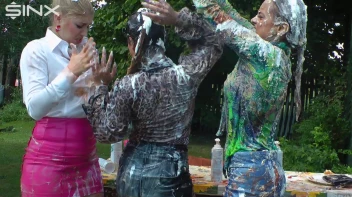 Messy Outdoor Food Fight For Glamour Babes Screencap 43 on sinx.preview.netperv.com