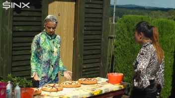 Messy Outdoor Food Fight For Glamour Babes Screencap 5 on sinx.preview.netperv.com