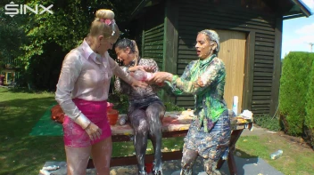 Messy Outdoor Food Fight For Glamour Babes Screencap 56 on sinx.preview.netperv.com