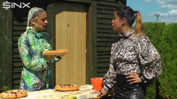 Messy Outdoor Food Fight For Glamour Babes Screencap 11 on sinx.preview.netperv.com