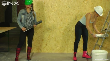 Hot Construction Cuties Get Messy On The Job Screencap 17 on sinx.preview.netperv.com