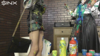 Eurobabes Get Covered In Wet And Messy Paint Catfight Screencap 42 on sinx.preview.netperv.com
