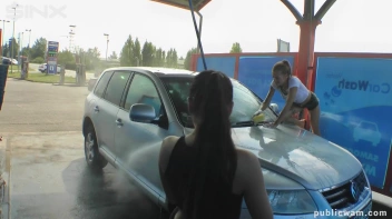 Playful Twins Get Drenched While Washing Car Screencap 12 on sinx.preview.netperv.com