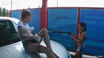Playful Twins Get Drenched While Washing Car Screencap 49 on sinx.preview.netperv.com