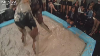 Messy Wrestling: Lost Footage Found!  2 Babes, 1 Battle - Dirty In The Mud At 1/2 Price!! Action Cam Footage! Screencap 17 on sinx.preview.netperv.com