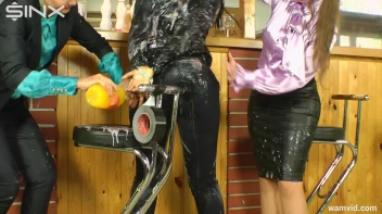 Three sexy ladies get messy in a bar Screencap 32 on sinx.preview.netperv.com