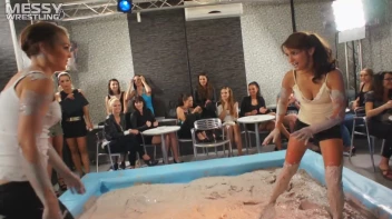 Muddy Wrestling: Matching Cutie Babes Go Mud Crazy Screencap 9 on sinx.preview.netperv.com