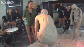 Muddy Wrestling: Matching Cutie Babes Go Mud Crazy Screencap 106 on sinx.preview.netperv.com