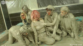 Wet and Messy Mud Wrestling Screencap 46 on sinx.preview.netperv.com